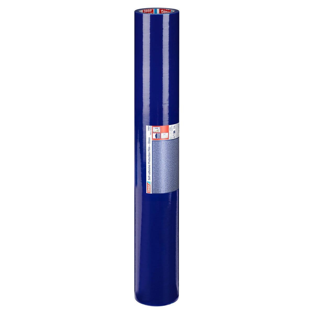 tesa Professional 74921 Selbstklebende Schutzfolie – Glas, blau 100 m x 750 mm