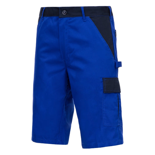 NITRAS MOTION TEX LIGHT, pantaloni de lucru, scurti, albastru regal / bleumarin