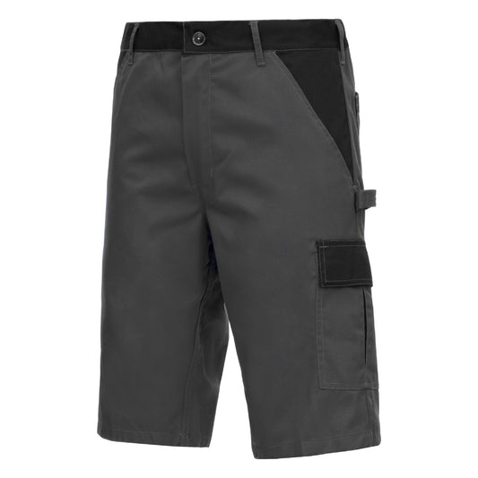 NITRAS MOTION TEX LIGHT, pantaloni de lucru, scurti, gri/negri