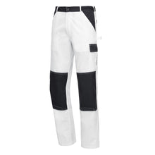 NITRAS MOTION TEX LIGHT, pantaloni de lucru, lungi, alb/gri