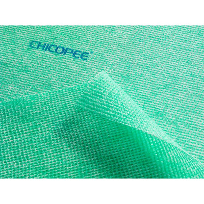 Prim-plan cu două prosoape de bucătărie igienice Suma Lavette Medium suprapuse de la Diversey Deutschland GmbH & Co. OHG, care arată structura lor țesută și funcția de "stopare a germenilor" pentru curățare și dezinfectare eficientă.