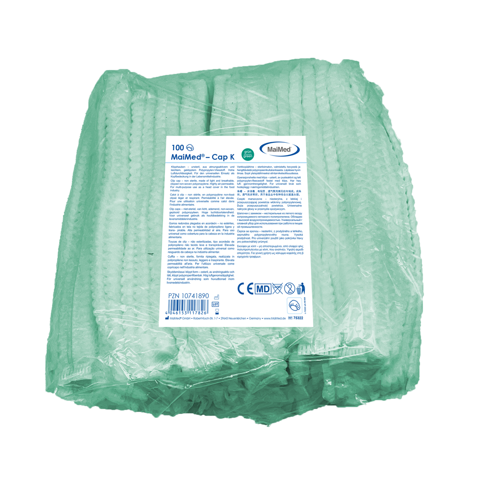 MaiMed-Cap K, capac clip din PP, 100 buc/punga