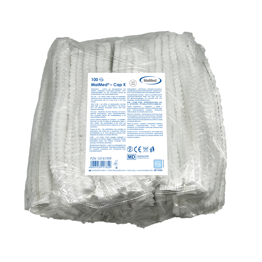 MaiMed-Cap K, capac clip din PP, 100 buc/punga