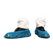Huse de pantofi MaiMed-Cover PE Huse de pantofi de unica folosinta din PE, albastru, 100 bucati/pachet. | Pachet (100 bucăți)