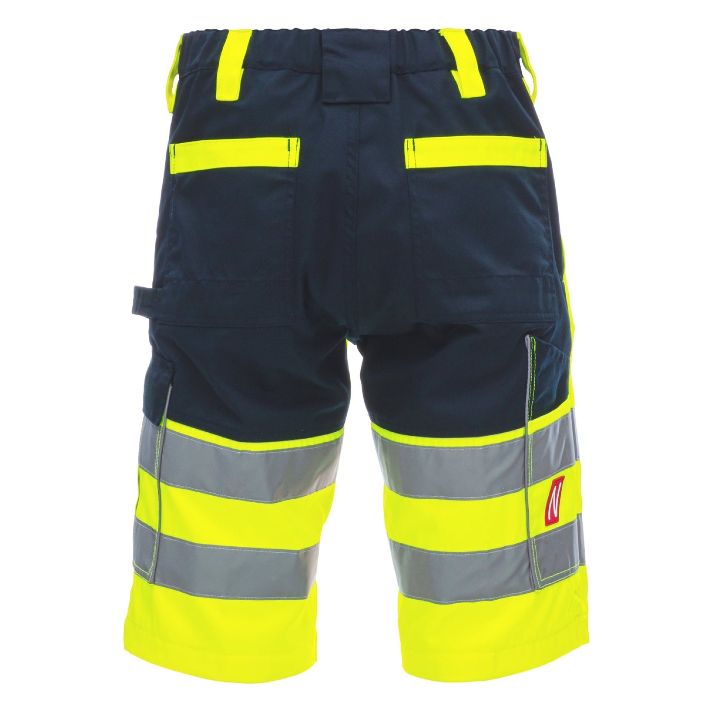NITRAS MOTION TEX VIZ, pantaloni de lucru cu vizibilitate mare, scurti