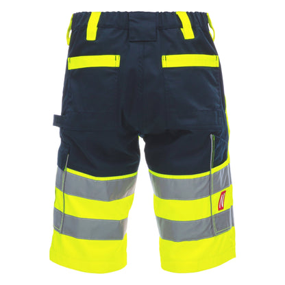 NITRAS MOTION TEX VIZ, pantaloni de lucru cu vizibilitate mare, scurti