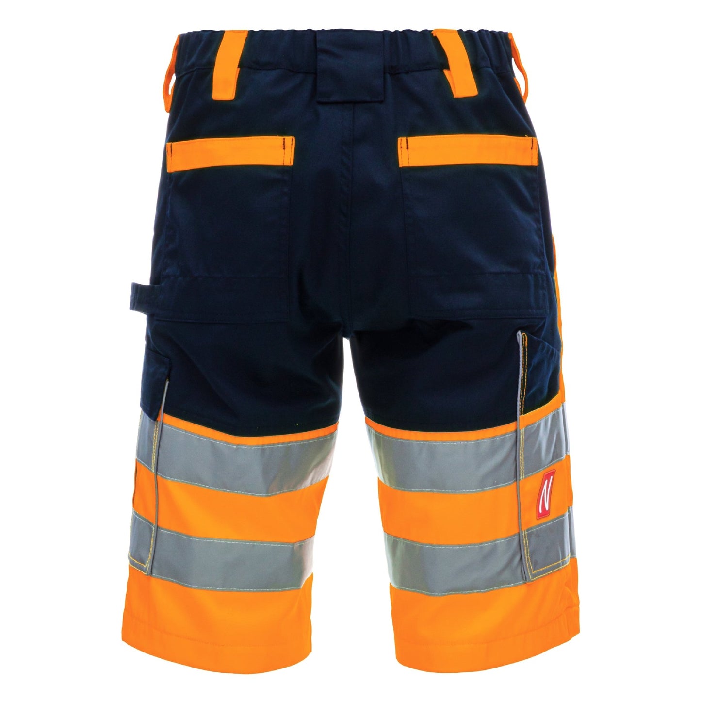 NITRAS MOTION TEX VIZ, pantaloni de lucru cu vizibilitate mare, scurti