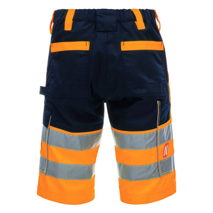 NITRAS MOTION TEX VIZ, pantaloni de lucru cu vizibilitate mare, scurti