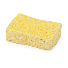 Buretele dreptunghiular din viscoză Nölle Profi Brush 15x8x4 cm, un burete de curățare galben cu suprafață texturată de la Nölle Profi Brush Bürsten- & Pinseltechnik e.K., este ilustrat pe un fundal alb simplu pentru o curățare eficientă.