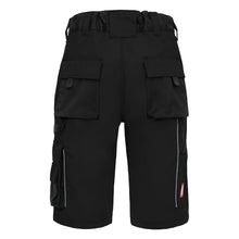 NITRAS MOTION TEX PLUS, pantaloni de lucru, scurti, negri