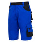 NITRAS MOTION TEX PLUS, pantaloni de lucru, scurti, albastru regal/negru