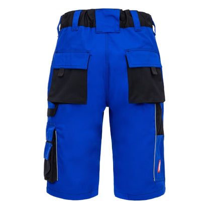 NITRAS MOTION TEX PLUS, pantaloni de lucru, scurti, albastru regal/negru