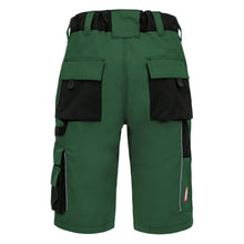 NITRAS MOTION TEX PLUS, pantaloni de lucru, scurti, verde/negru