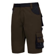 NITRAS MOTION TEX PLUS, pantaloni de lucru, scurti, maro/negri