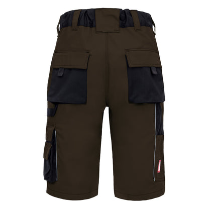 NITRAS MOTION TEX PLUS, pantaloni de lucru, scurti, maro/negri