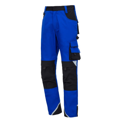NITRAS MOTION TEX PLUS, pantaloni de lucru, lungi, albastru regal/negru