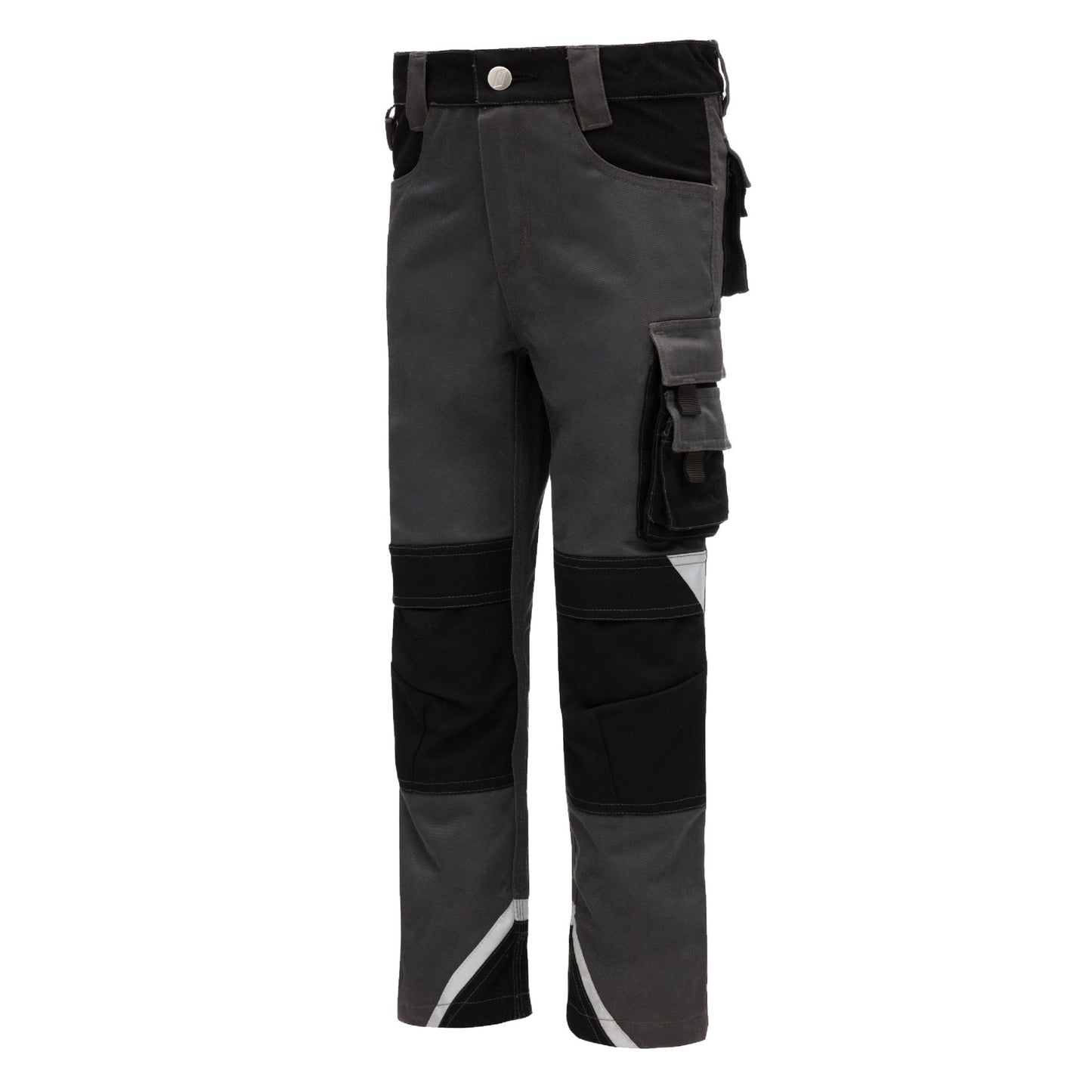 NITRAS MOTION TEX KIDS, pantaloni de lucru, lungi, gri/negri