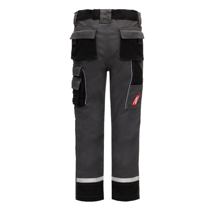 NITRAS MOTION TEX KIDS, pantaloni de lucru, lungi, gri/negri