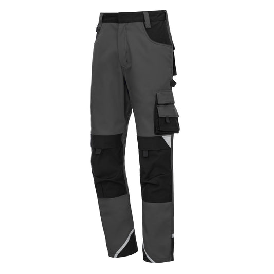 NITRAS MOTION TEX PLUS, pantaloni de lucru, lungi, gri/negri