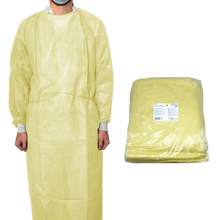 MaiMed-Coat ViruGuard, halat de protectie din fleece, mansete galbene BW, 140x140cm, 10 bucati/pachet Seria: Protect | Pachet (10 bucăți)
