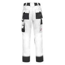 NITRAS MOTION TEX PLUS, pantaloni de lucru, lungi, alb/gri