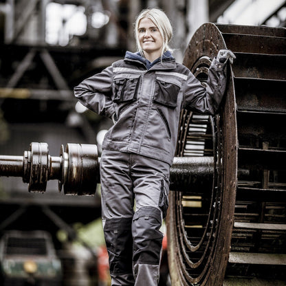 NITRAS MOTION TEX PLUS, salopete, gri/negru