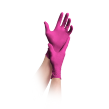 Mănuși MaiMed-solution100 fără latex, magenta, nesterile, fără pudră