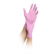 MaiMed-solution 100 mănușă roz nesterilă, fără pudră, fără latex, albastră, 100 bucăți/cutie