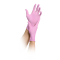 MaiMed-solution 100 mănușă roz nesterilă, fără pudră, fără latex, albastră, 100 bucăți/cutie