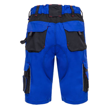 NITRAS MOTION TEX PRO FX, pantaloni de lucru, scurti, albastru regal/negru