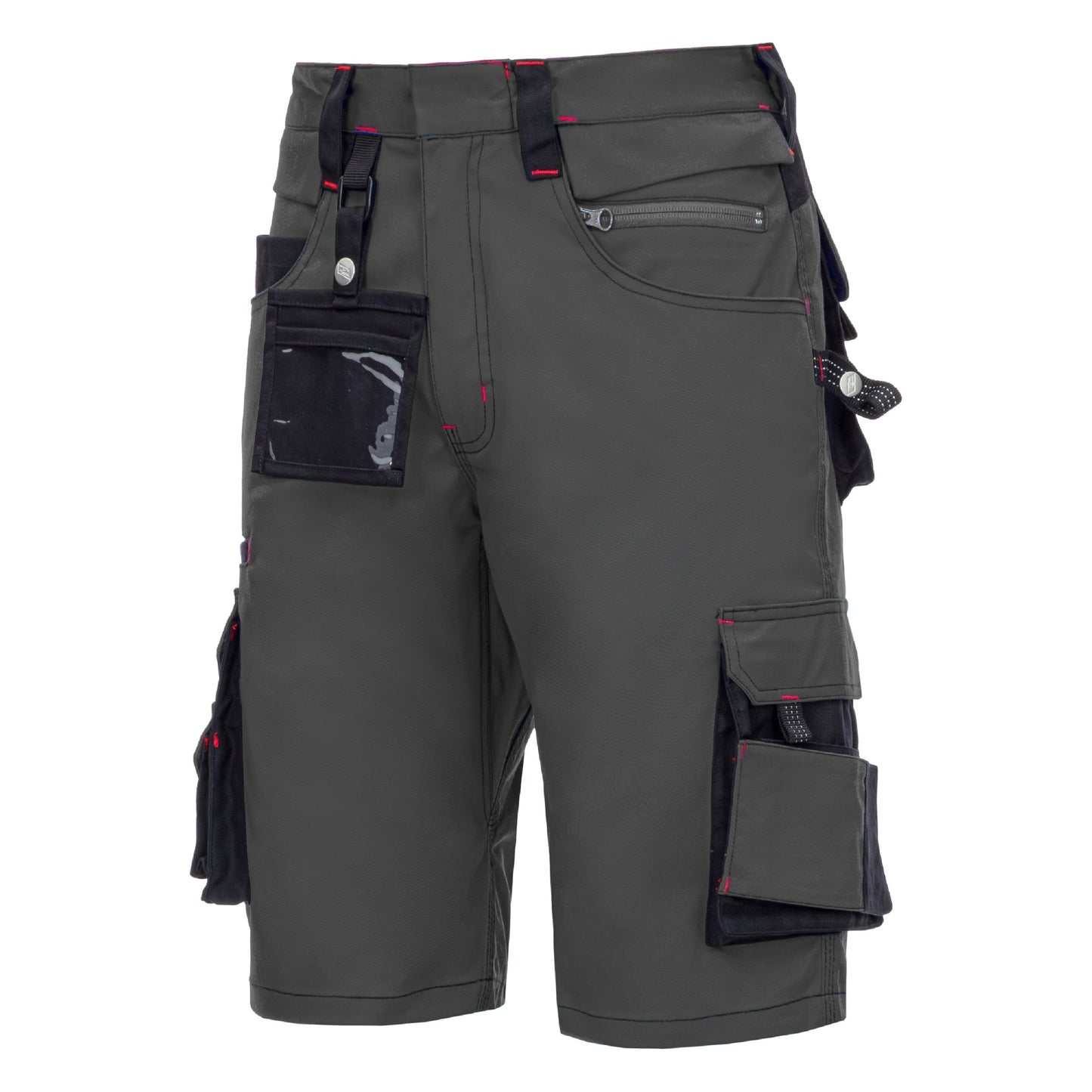 NITRAS MOTION TEX PRO FX, pantaloni de lucru, scurti, gri/negri
