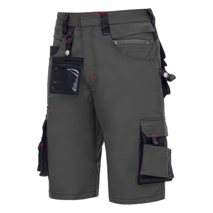 NITRAS MOTION TEX PRO FX, pantaloni de lucru, scurti, gri/negri