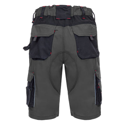 NITRAS MOTION TEX PRO FX, pantaloni de lucru, scurti, gri/negri