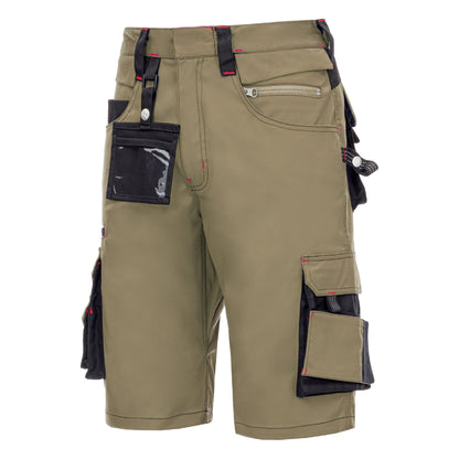 NITRAS MOTION TEX PRO FX, pantaloni de lucru, scurti, kaki/negri