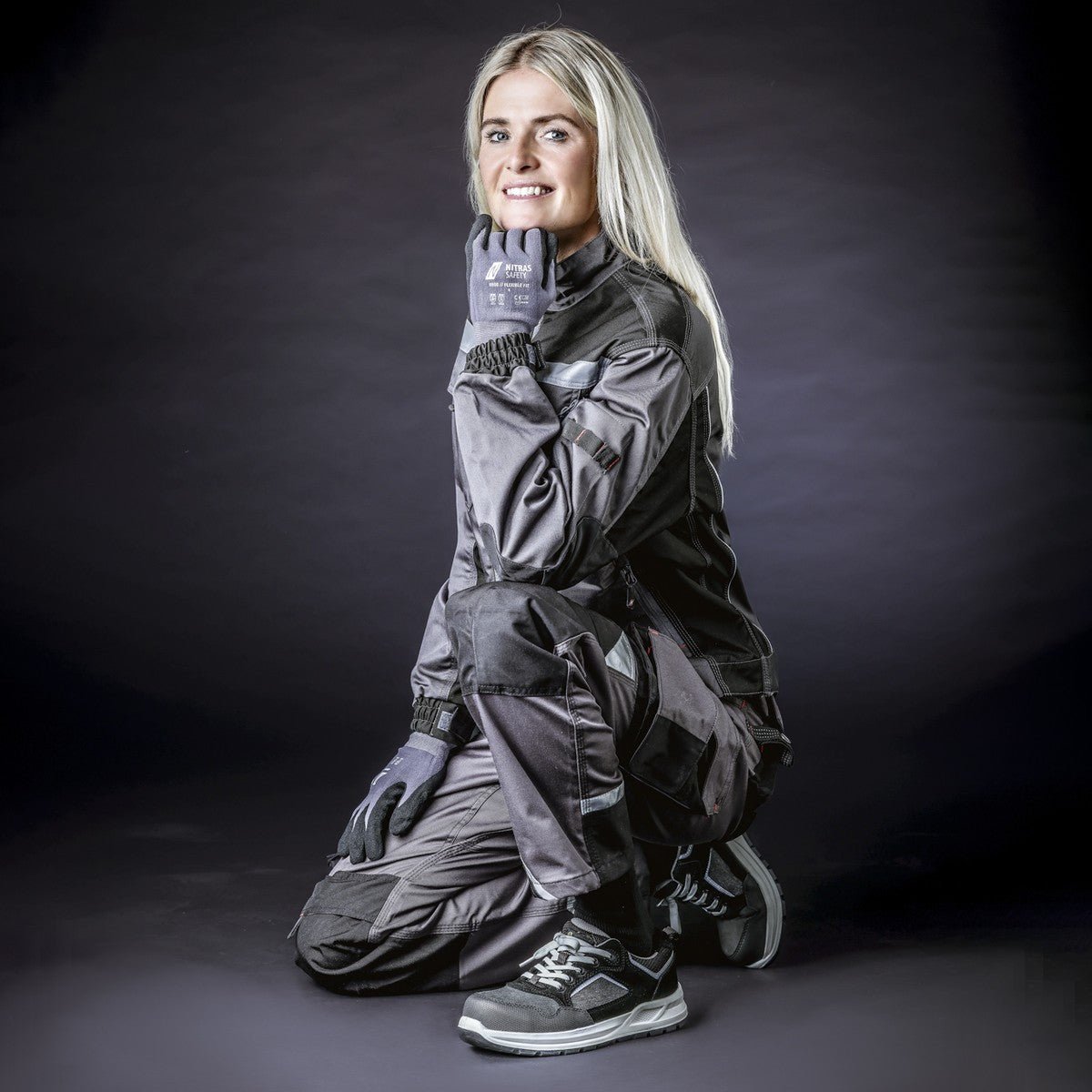 NITRAS CLASSIC STEP, pantofi de siguranță S1P, gri / negru