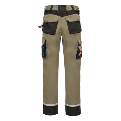 NITRAS MOTION TEX PRO FX, pantaloni de lucru, lungi, kaki/negri