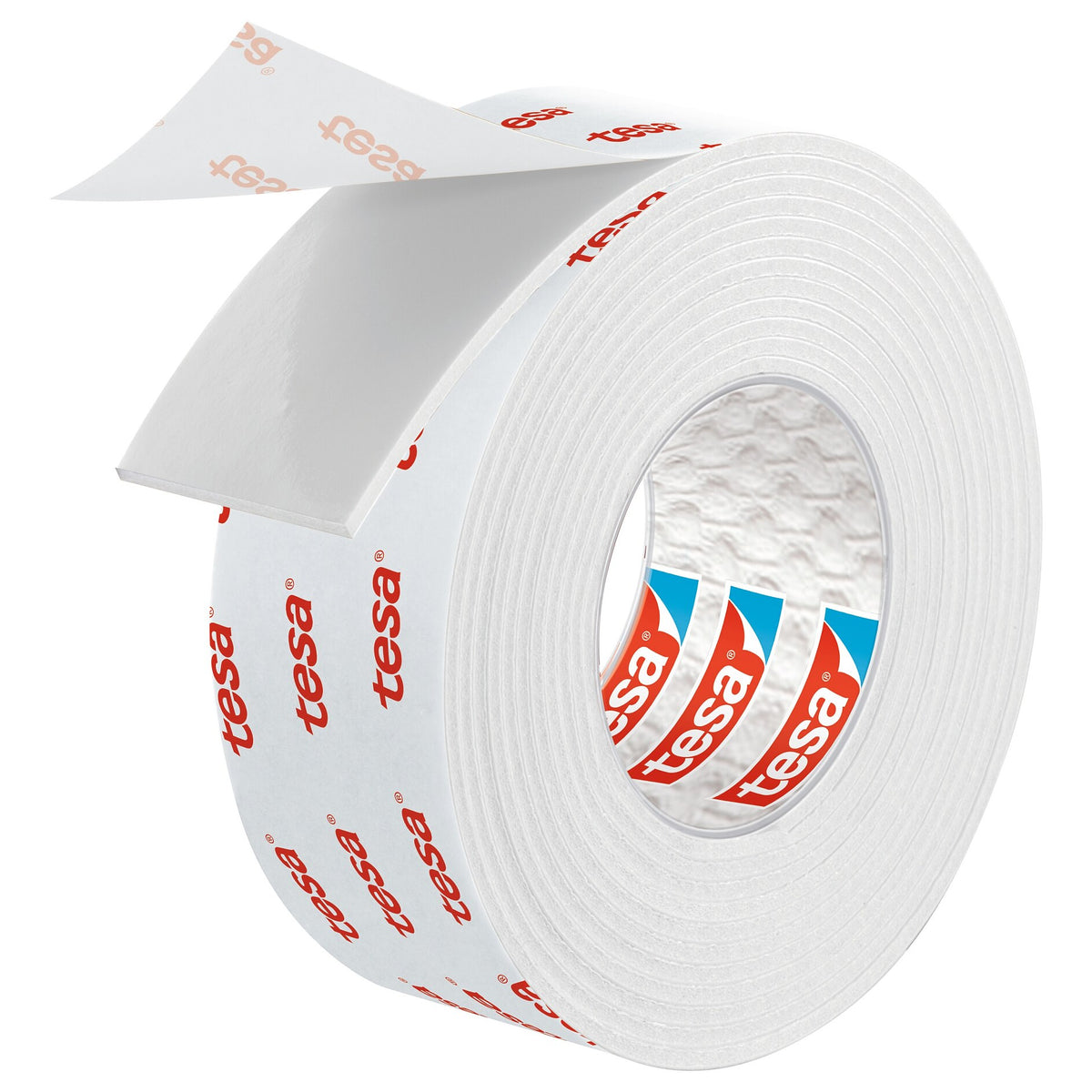 tesa Powerbond Montageband für Tapeten und Putz, weiß, bis 10 kg/m 1,5 m x 19 mm