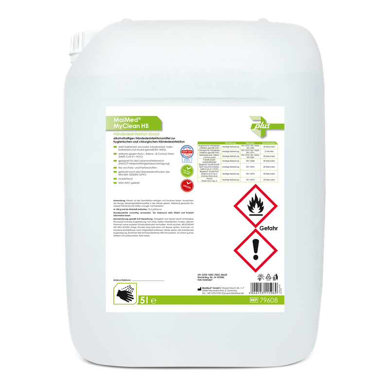 MaiMed MyClean HB biocid pentru dezinfecția mâinilor