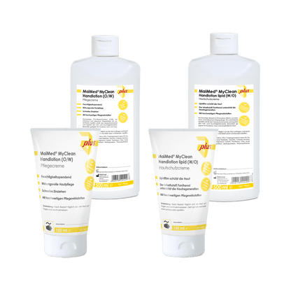 MaiMed MyClean loțiune de mâini cu lipide (W/O) cremă de protecție a pielii (bază apă-ulei)