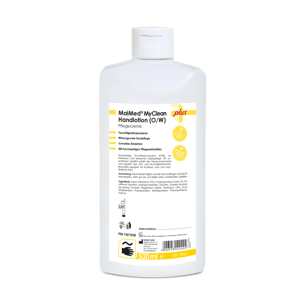 MaiMed MyClean loțiune de mâini (O/W) cremă de îngrijire (pe bază de ulei-apă)