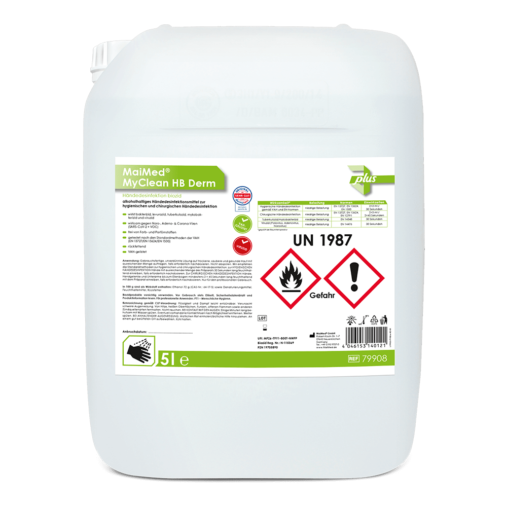 MaiMed MyClean HB Derm Dezinfectarea mâinilor