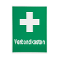 Rettungszeichen 400 x 300 mm Erste-Hilfe-Kreuz - Beschriftung Verbandkasten