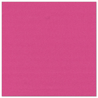 Un șervețel fuchsia, pătrat, de 40 x 40 cm, cu un model discret de structură de la PAPSTAR GmbH din pachetul de 50 de șervețele „ROYAL Collection” (pliere 1/4).