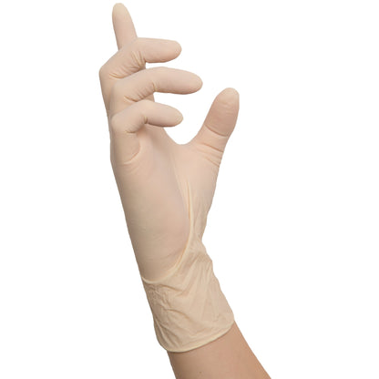 NITRAS IDEAL CARE, manusi de unica folosinta latex, culoare naturala