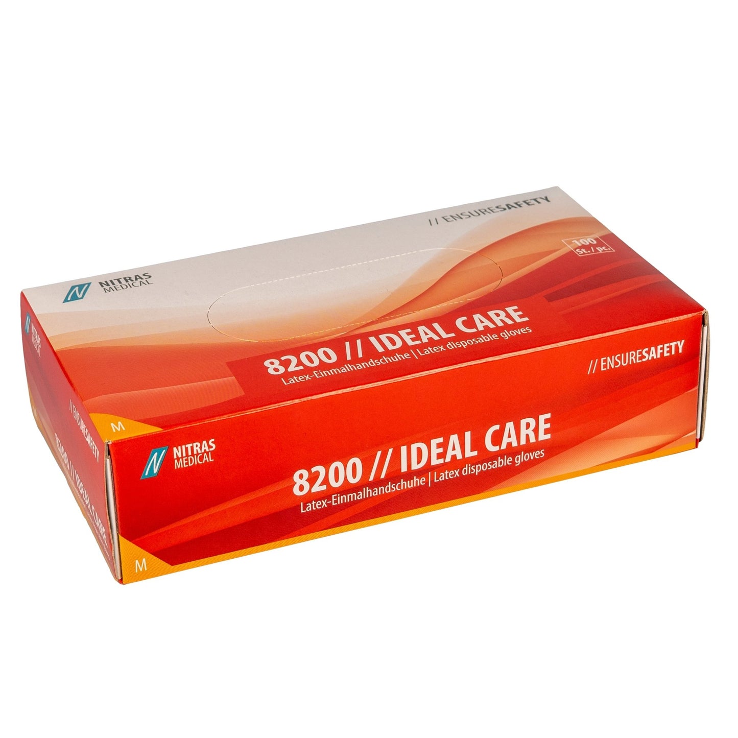 NITRAS IDEAL CARE, manusi de unica folosinta latex, culoare naturala