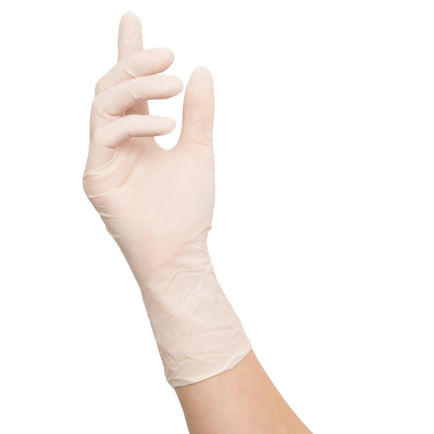 NITRAS IDEAL CARE, manusi de unica folosinta latex, albe