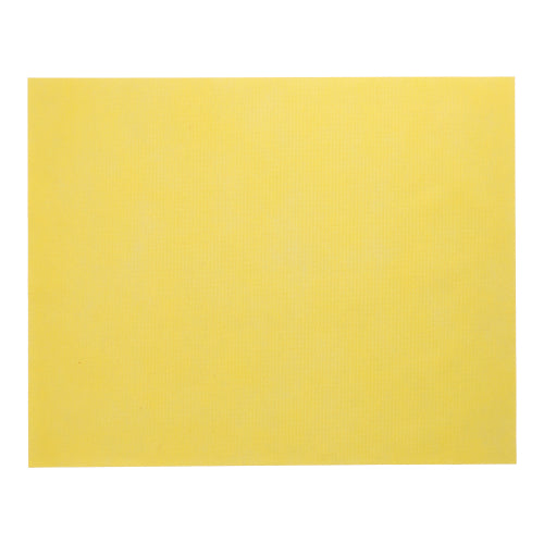 Seturile de masă Starpak 100, asemănătoare cu material textil, Vlies "soft selection" (30x40 cm) în galben simplu oferă un accent stilat pentru orice ocazie ca decor elegant de masă sau suporturi pentru farfurii. Ilustrate pe un fundal alb.