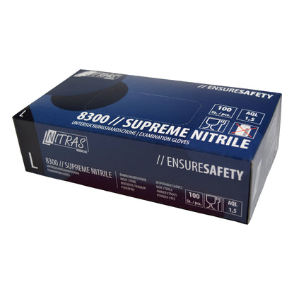 NITRAS SUPREME NITRILE, manusi de unica folosinta nitril, albastre