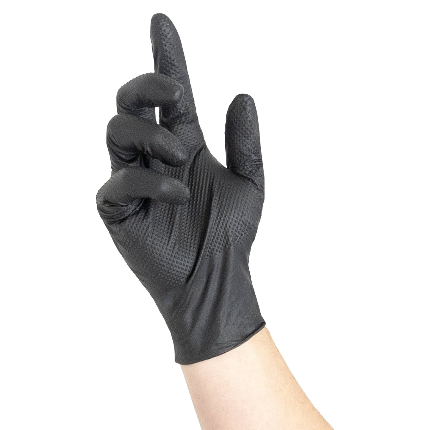 NITRAS TOUGH GRIP LIGHT, mănuși de unică folosință din nitril, negre