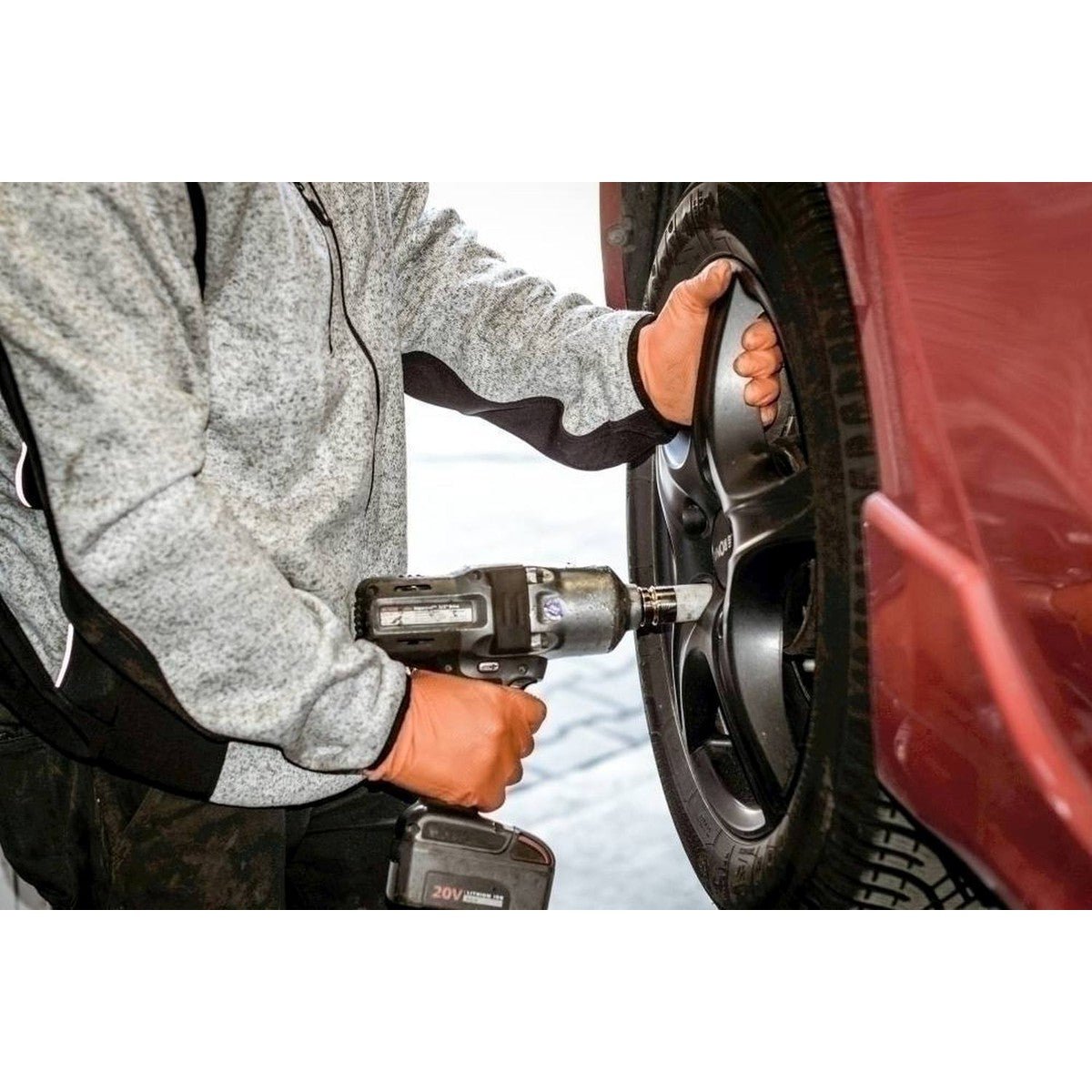 NITRAS TOUGH GRIP N, mănuși de unică folosință din nitril, portocaliu